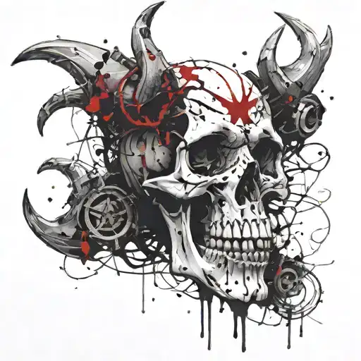 Bones Demon Skull