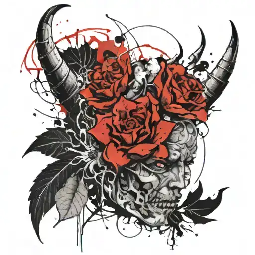 The Demon Is Evil Flowers Are Blood