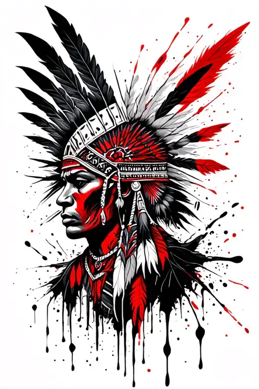 Native American Tribal Tattoo That Include Stories About Being A Warrior And Morals About Life