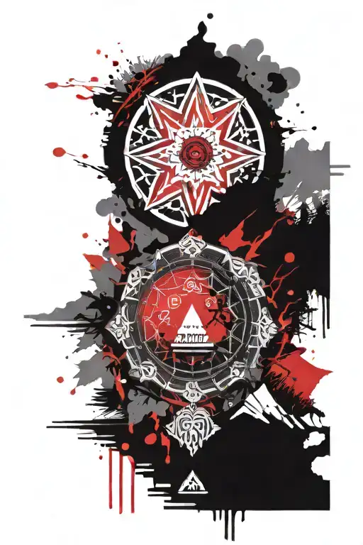 A Mandala Design Inspired By The Nature Of Nepal's Forests And Mountains