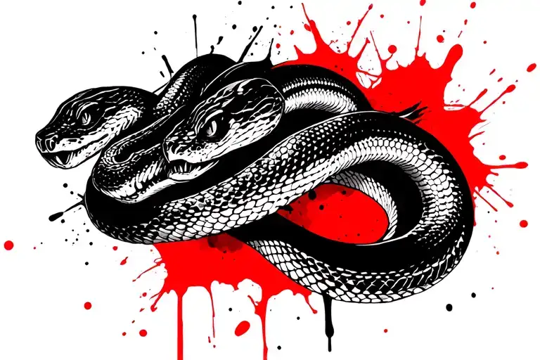 One Snake With 3 Heads