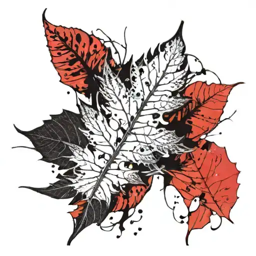 Leaf Tattoo Flashes