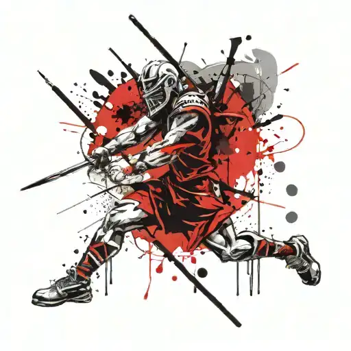 Ancient Hebrew Warrior Battling