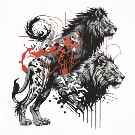 Lion And Wolf