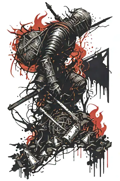 Dark Souls Sun Fading Into A Bonfire