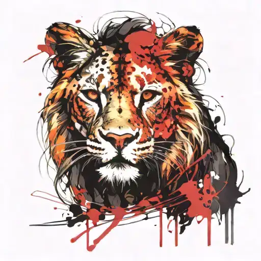 Cat With Lion Shadow