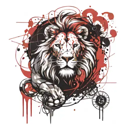 A Lion And Balance Zodiac Sign