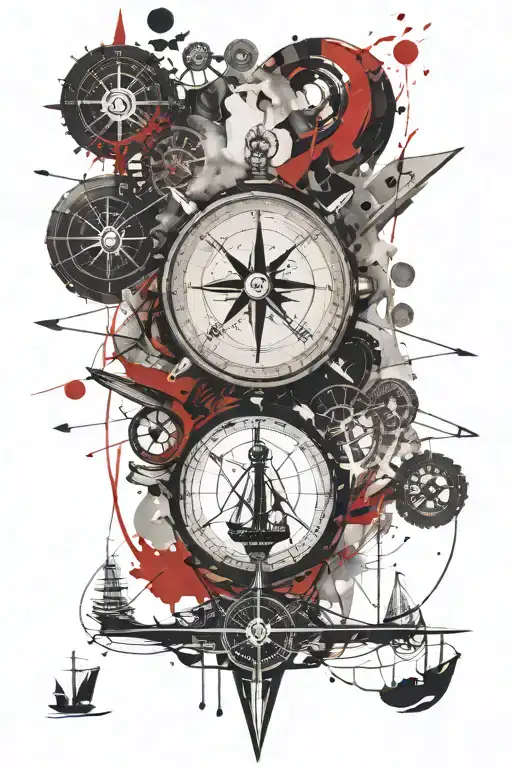 Water Ships Compass