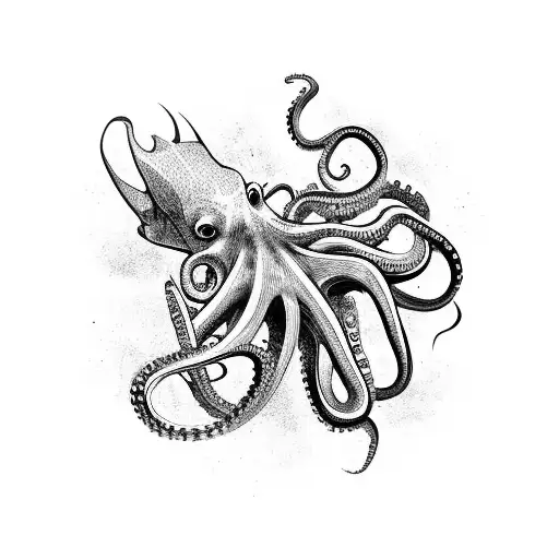 Diver Fighting A Octopus