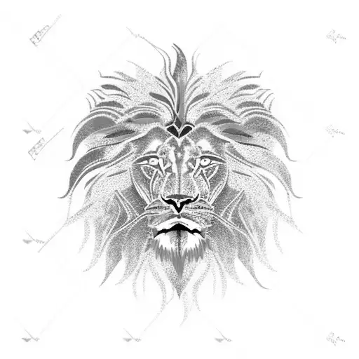 Blue And Orange Lion