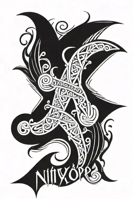 Name Of My Son 'Niyor' As Part Of The Design