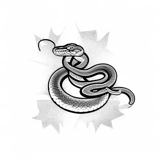 Snake With Lettering Of A Favorite Rap Lyric
