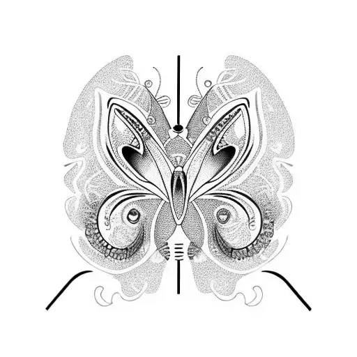 One Side Butterfly One Side Cat