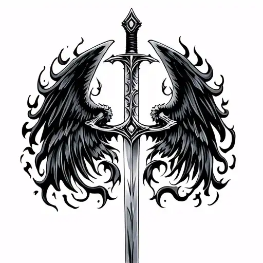 Saint Michael Sword Flaming Sword