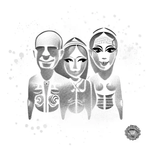 Father And Daughters In Brasilia