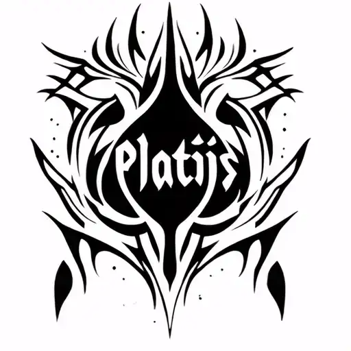 The Word 'Platis' Written Inside Surrounded