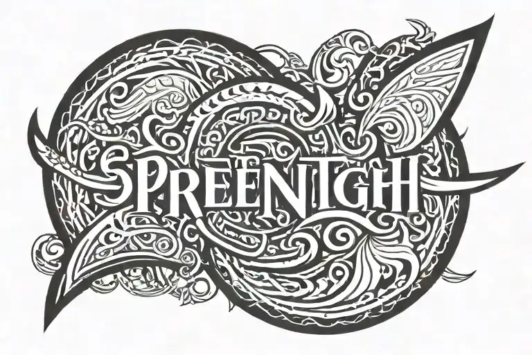 Inscription In Russian Letters Opb Strength