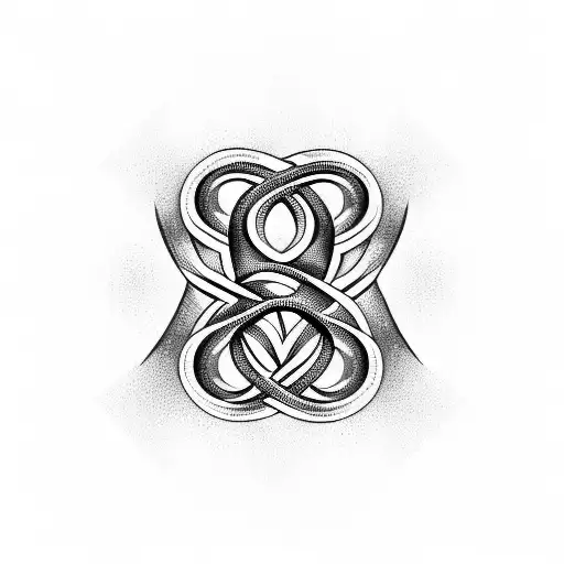 Infinity Symbol Whit Ret Initials
