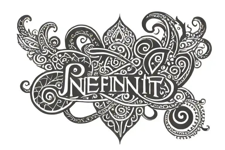 Sign Of Infinity Love Written Inside Anupriya