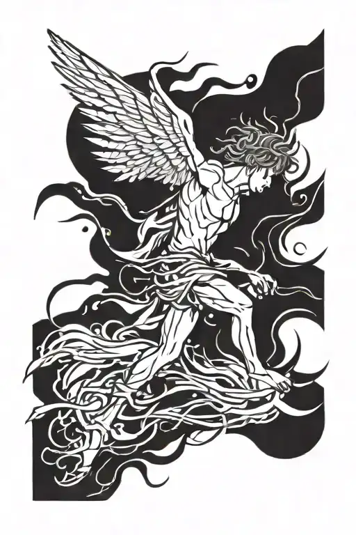 A Story Of Icarus As He Rises And Falling From His Ambitions