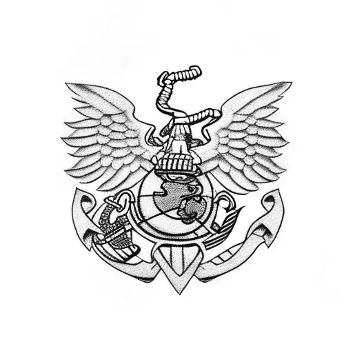 Usmc Eagle Globe Anchor Bulldog Wolfpack Loyalty