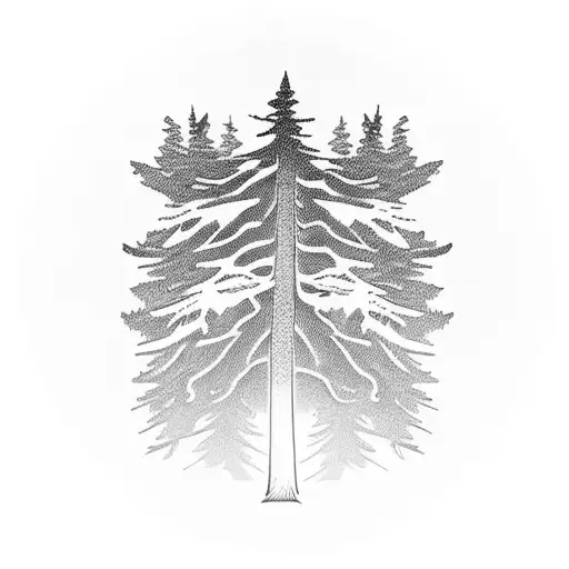 Cedar With Redwood Tree With Oak Tree