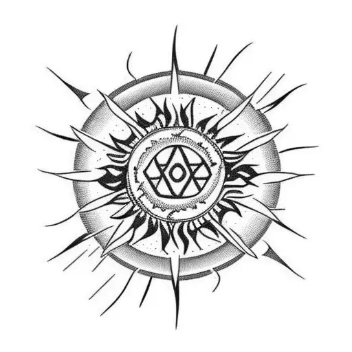 Arizona Cactus With Sun