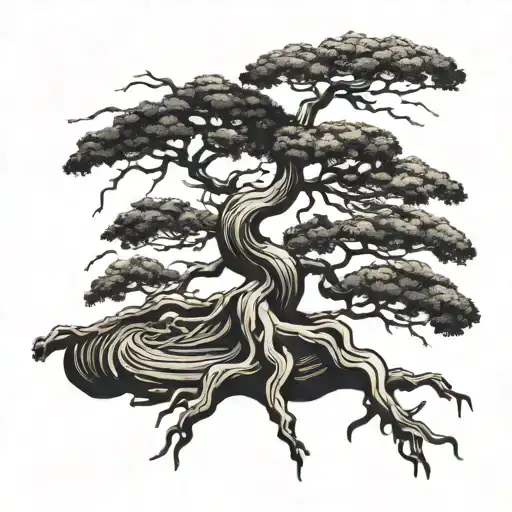 Bonsai Tree Roots Coming