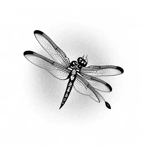 Dragonfly On Water Lily