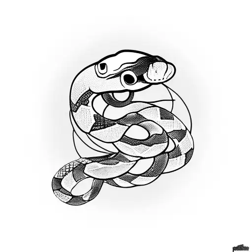 Snake Spiralling Down Arm
