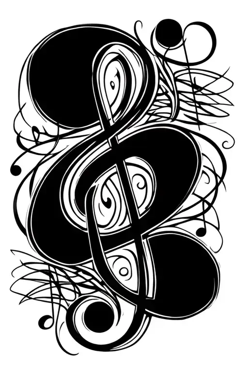 Celtic Music Notes Flowing