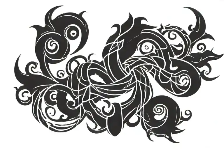 Two Souls Intertwined Representing Their Love For Each Other