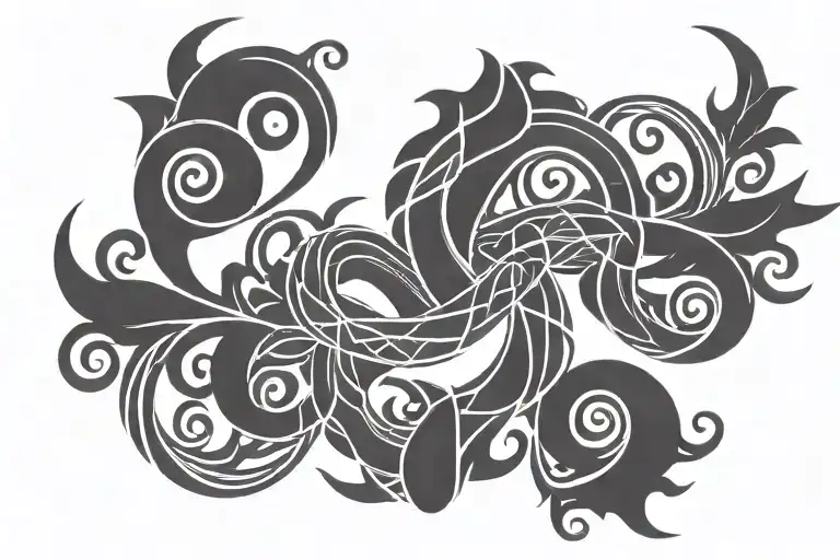 Two Souls Intertwined Representing Their Love For Each Other