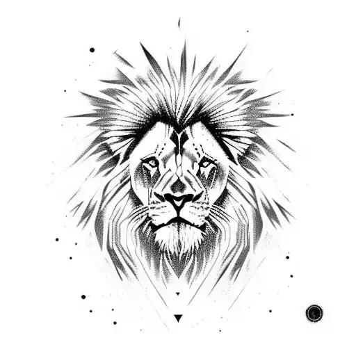 Balance Avec Un Lion Et Une Femme