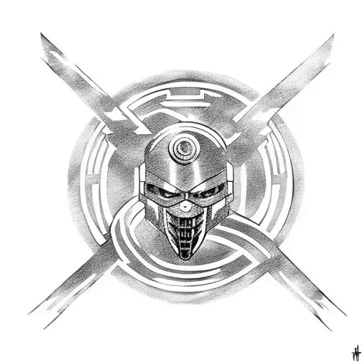 Full Metal Alchemist Ouroborous Mashed With Marvel Hydra Logo