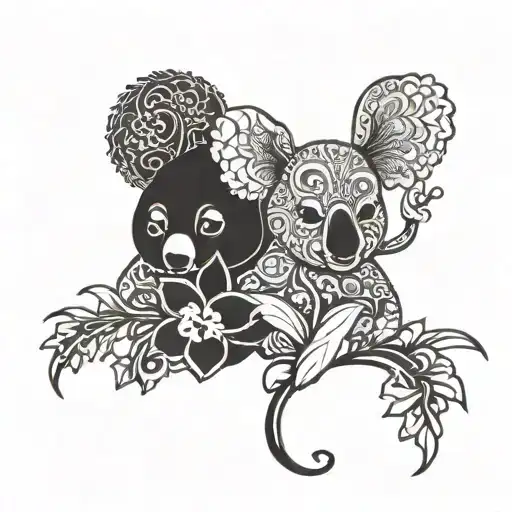 Orchid And Koala