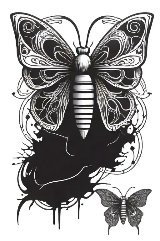 Moth Tattoo Masculine