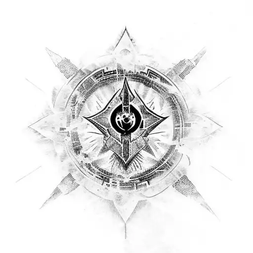 A Mystical Fusion Of Destiny 2 And Dark Souls Symbols