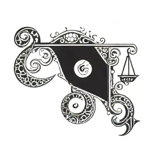 Tribal Libra Zodiac Sign