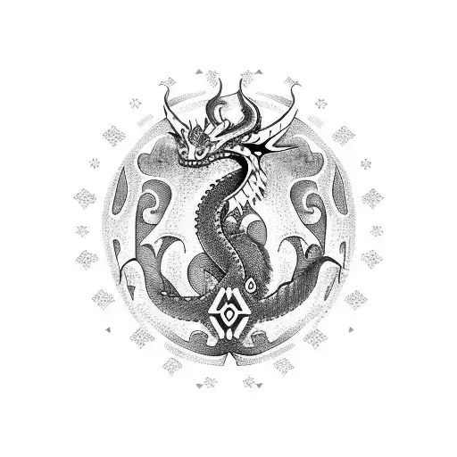 Dragon With Nordic Body