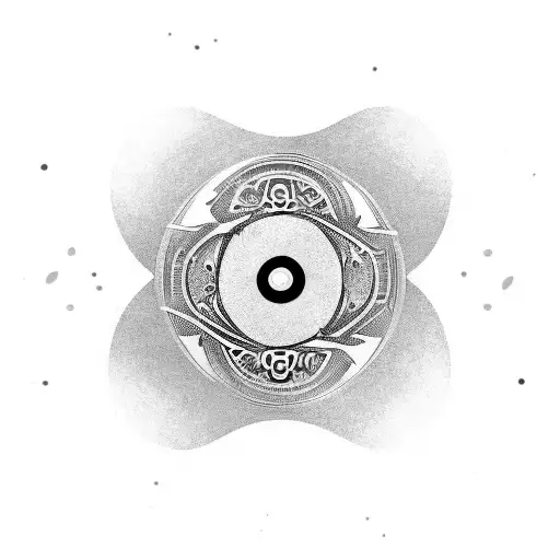 A Yin Yang Symbol Composed Of Musical Instruments