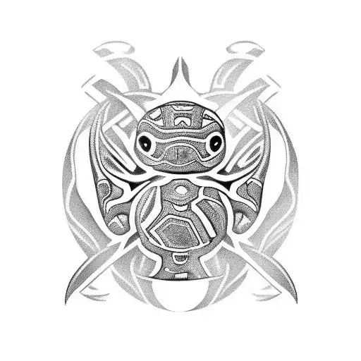 Shoulder Maori With Turtle