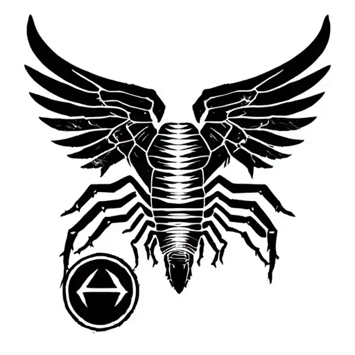 Centipede With Attack On Titan Scout Symbol Wings