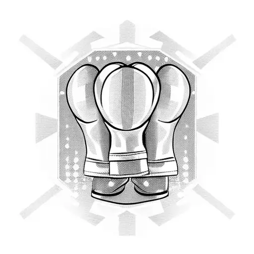 A Chessboard With Boxing Gloves As Chess Pieces