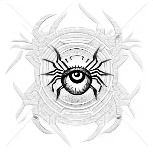 Spider With Eye Of Ra