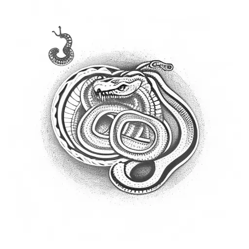 Kundalini Ouroboros Snake Bicep