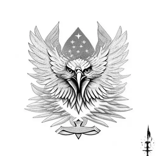 Eagle Wings With Cross