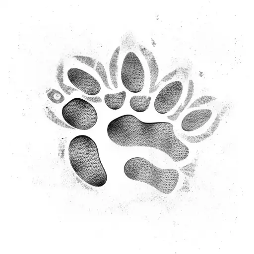 Paw Print Growing Into Plant