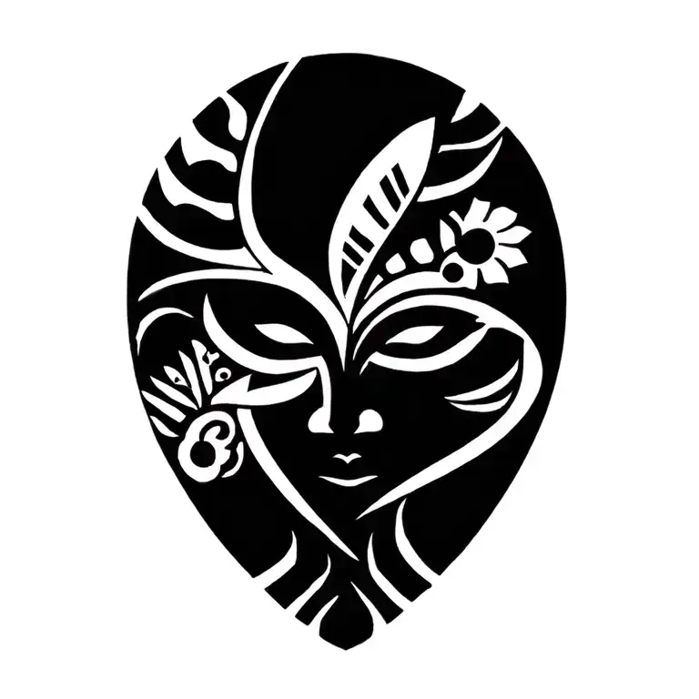 A Tattoo Representing The Peruvian And Filipino Culture