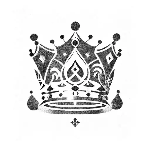 Crown Behind The Word Prince